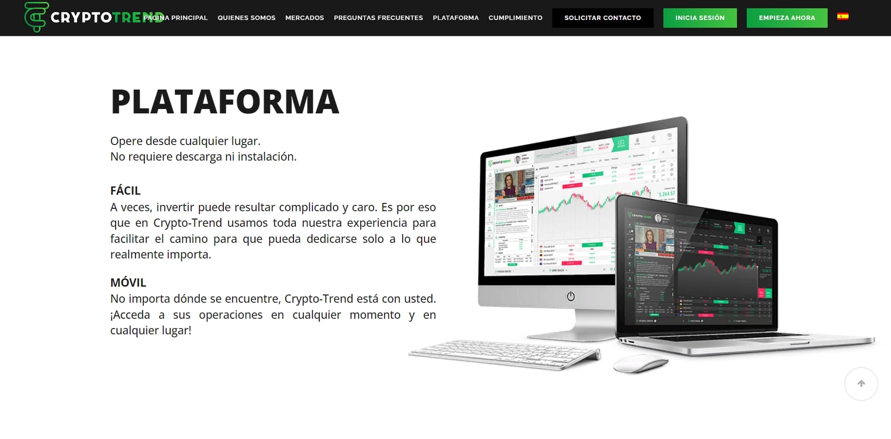 Crypto Trend sitio web