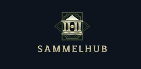 Das markante Logo von Sammelhub symbolisiert Sicherheit im Trading-Bereich