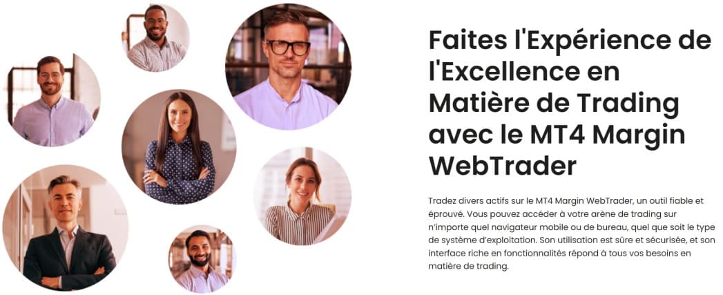 Page  présentant la plateforme du courtier en ligne EPARGNECRYPTO