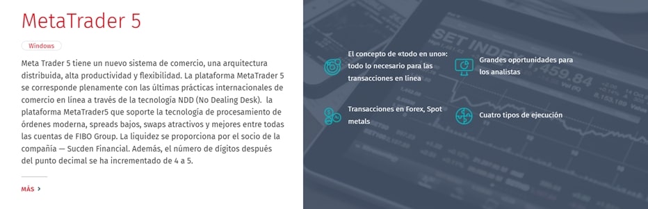 FIBO Group pagina web