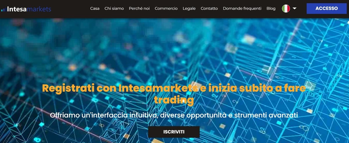 Intesa Markets pagina iniziale