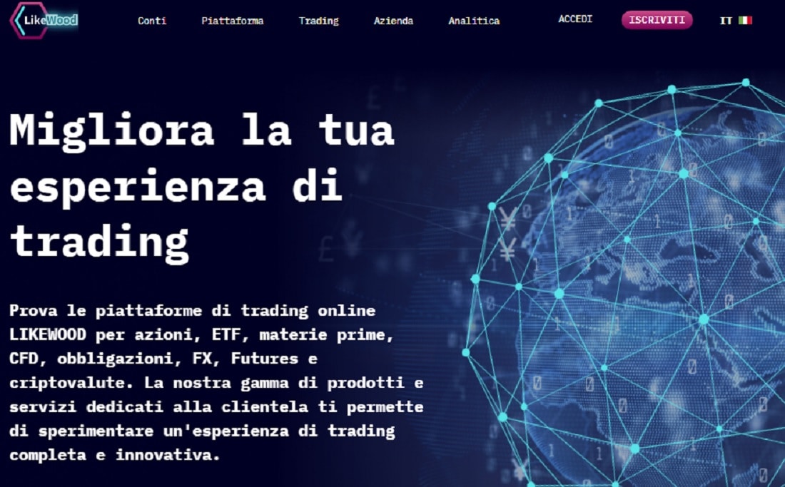 Likewood invest homepage