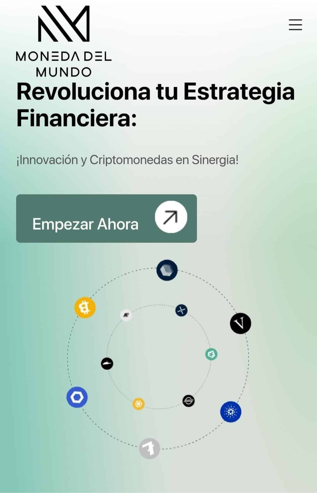 Moneda del Mundo crear cuenta