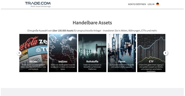 Die verschiedenen handelbaren Assets.