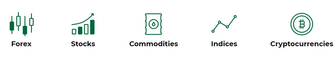 These are the types of assets offered