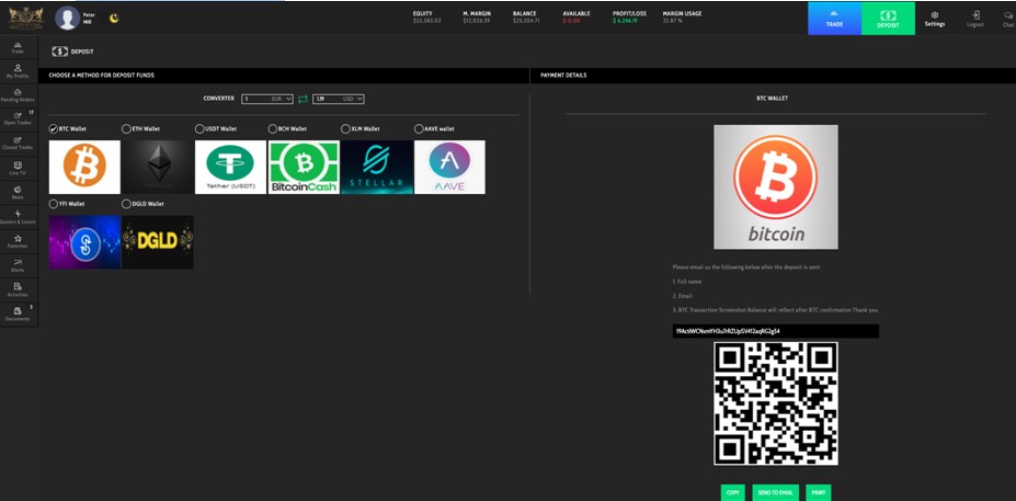 Coin-Stone trading platform