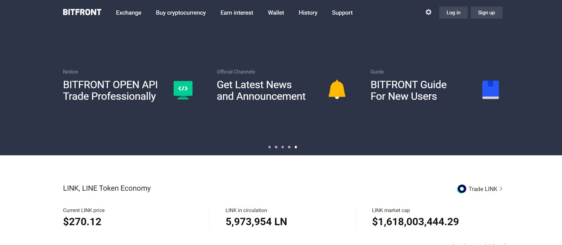 Bitfront website