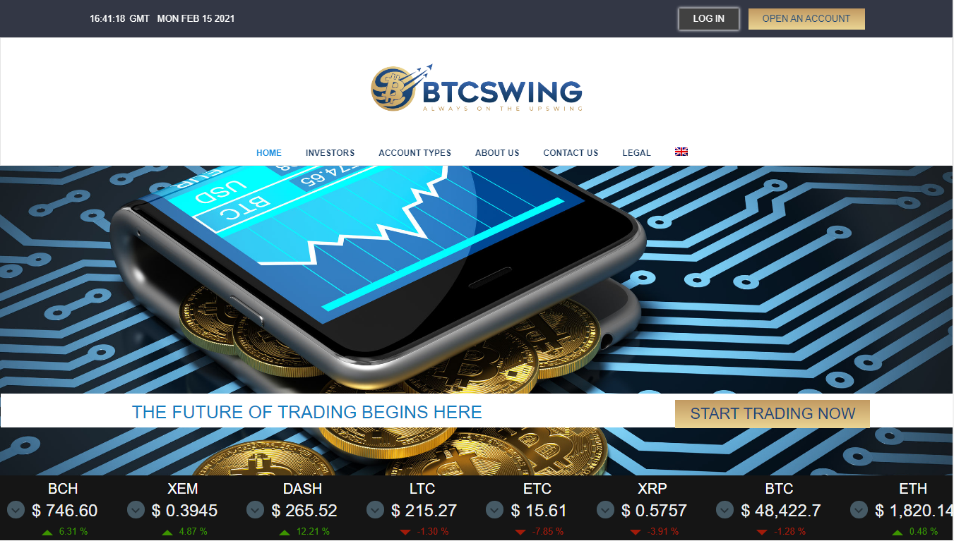 btc swing website