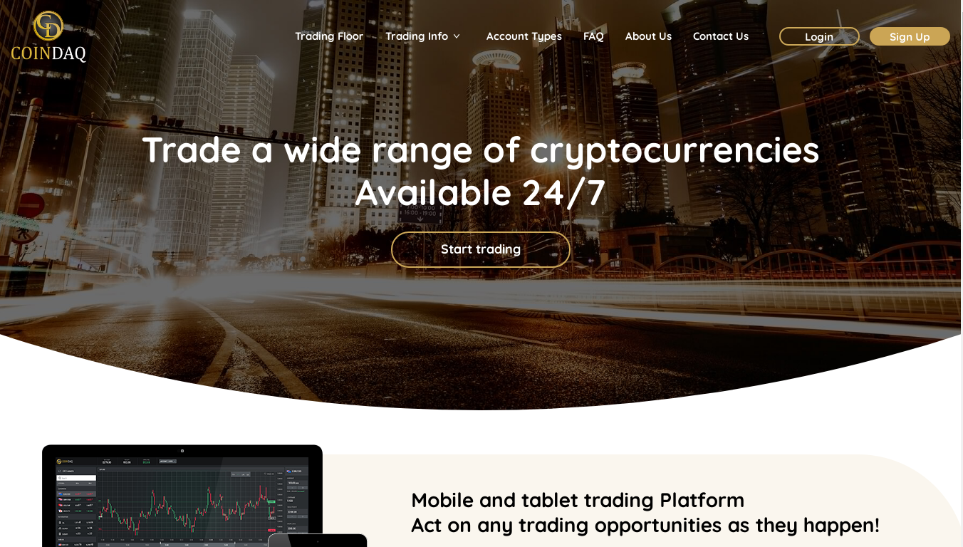 coindaq website
