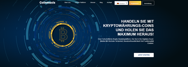 Coinmaxis Homepage