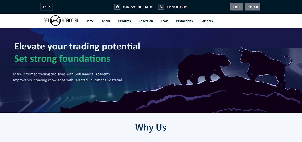 get financial website