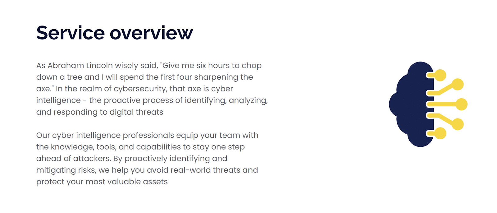 PayBack Cyber Intelligence overview describing proactive identification and response to digital threats