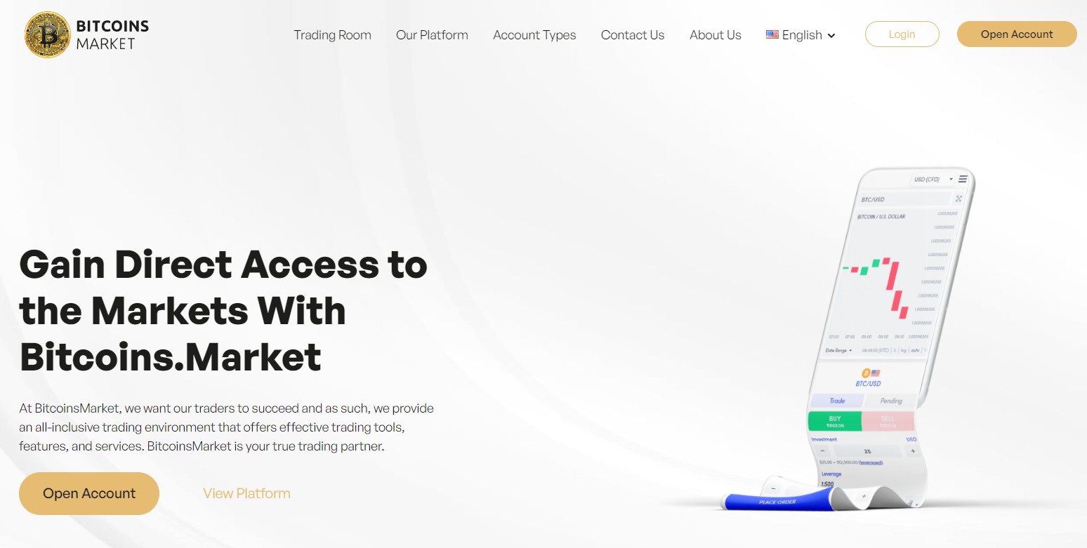 Bitcoins Market Trading Platform (bitcoins.market)