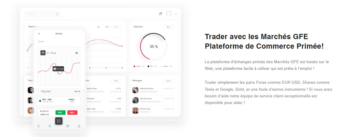 GFE Markets Plate-forme de négociation
