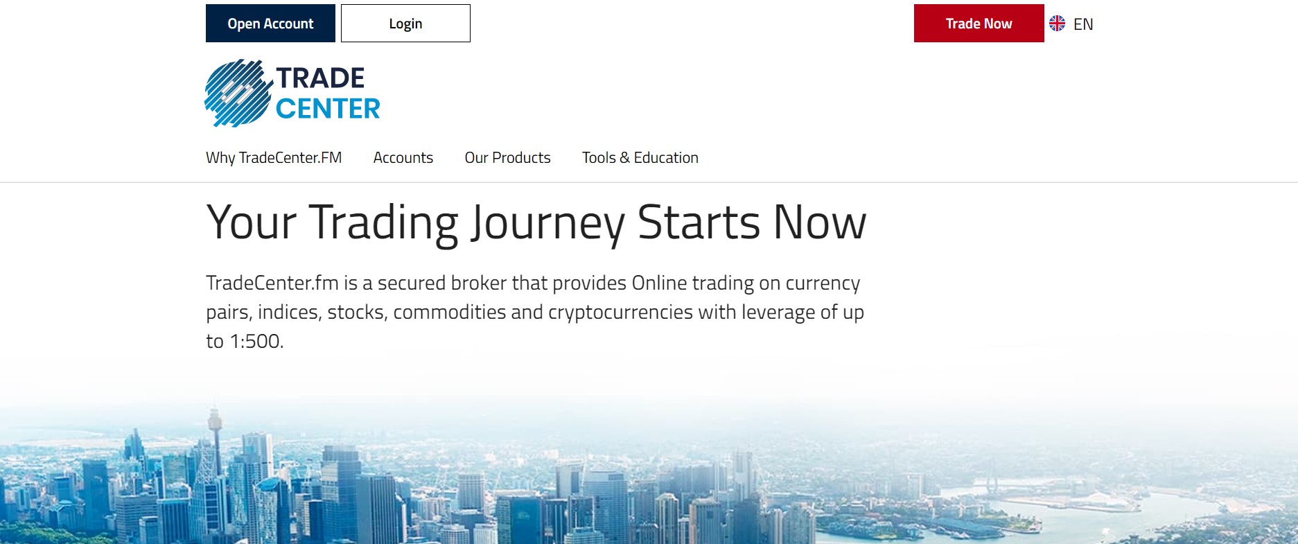 TradeCenterFM website