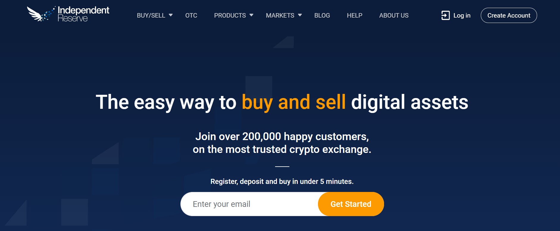 Independent Reserve website