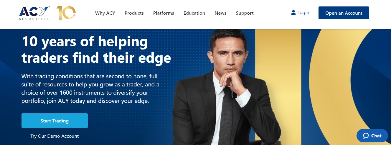 ACY Securities website