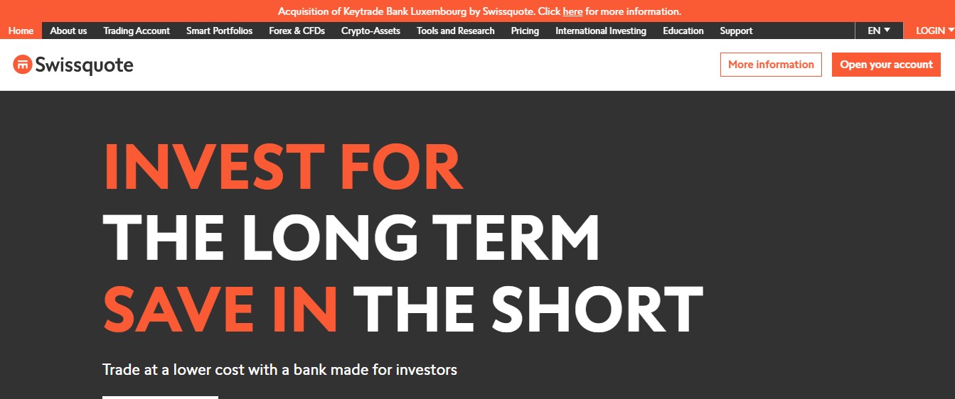 Swissquote website