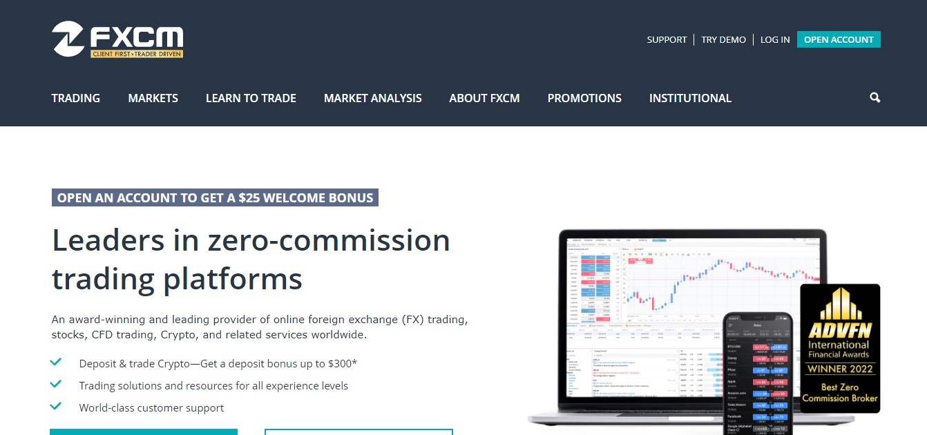 FXCM website