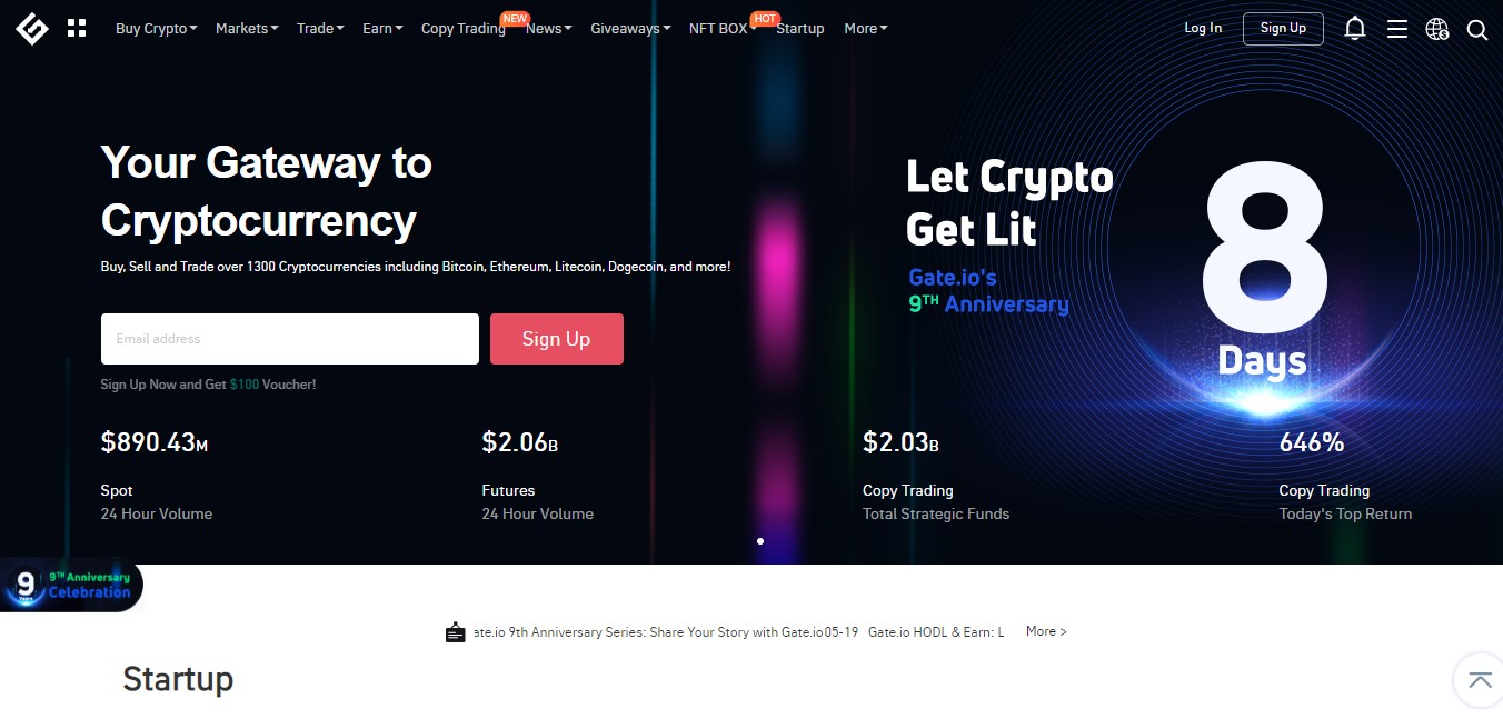 Gate.io website