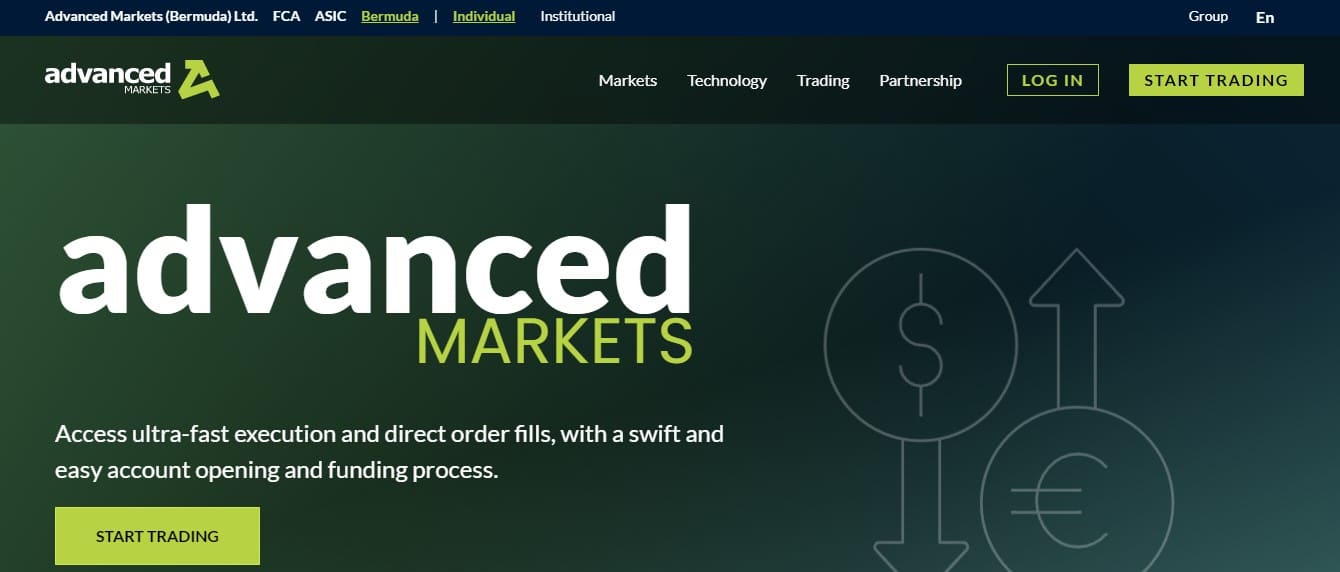 Advanced Markets website