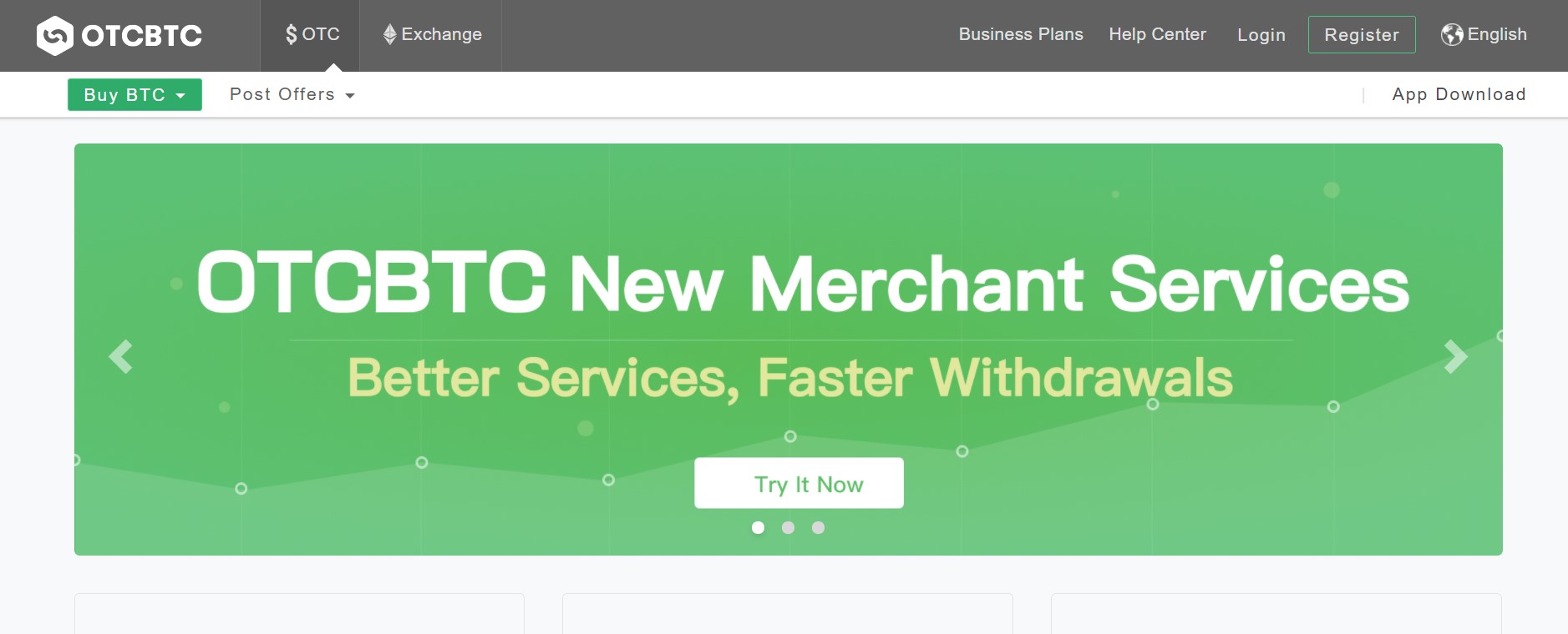 OTCBTC website